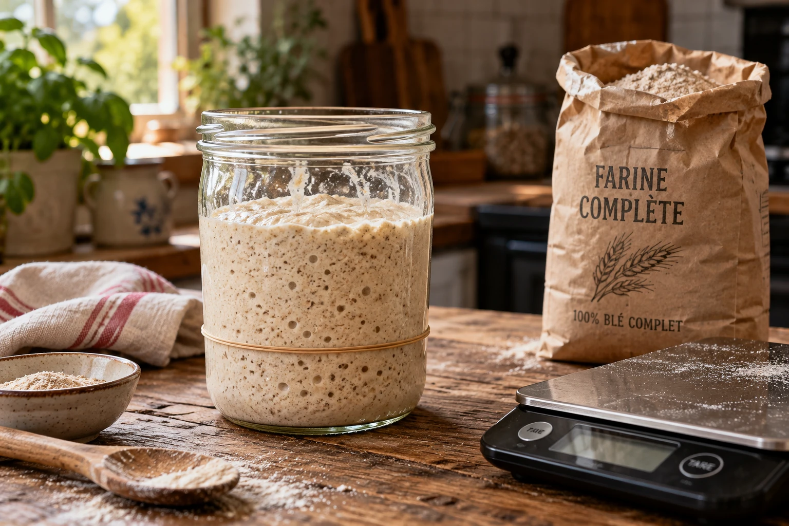 Comment faire du levain maison, jour par jour