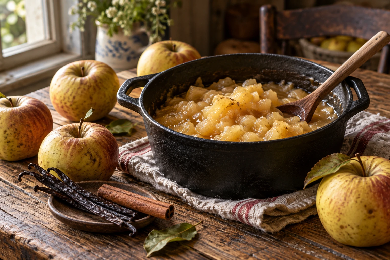 La compote de pommes de ma grand-mère, simple et rustique