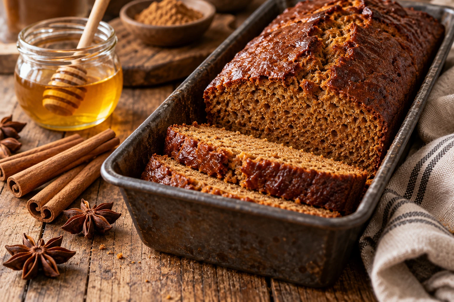Le pain d’épice de ma grand-mère : recette, cuisson et repos