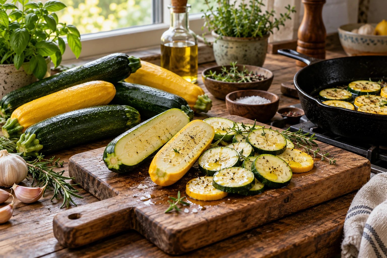Préparer la courgette : choisir, couper et cuire sans erreur