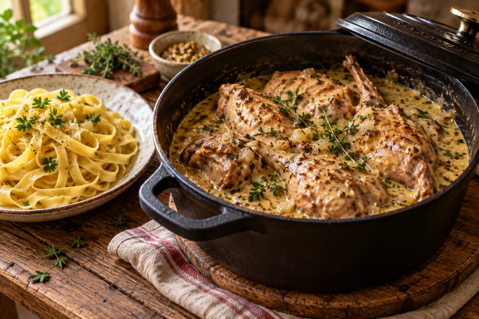 Lapin à la moutarde : la recette de ma grand-mère